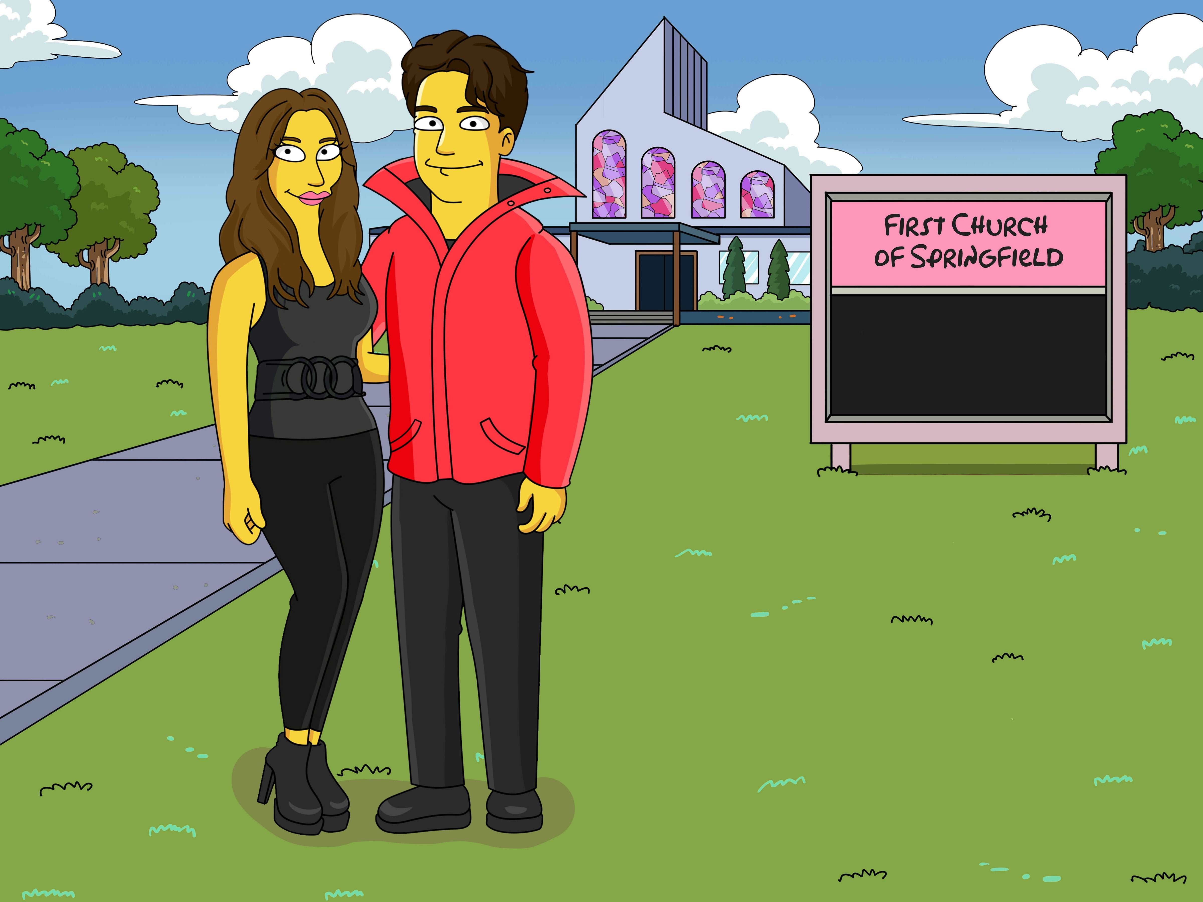 Simpson Portrait Full Body-Sketch Me Cartoon