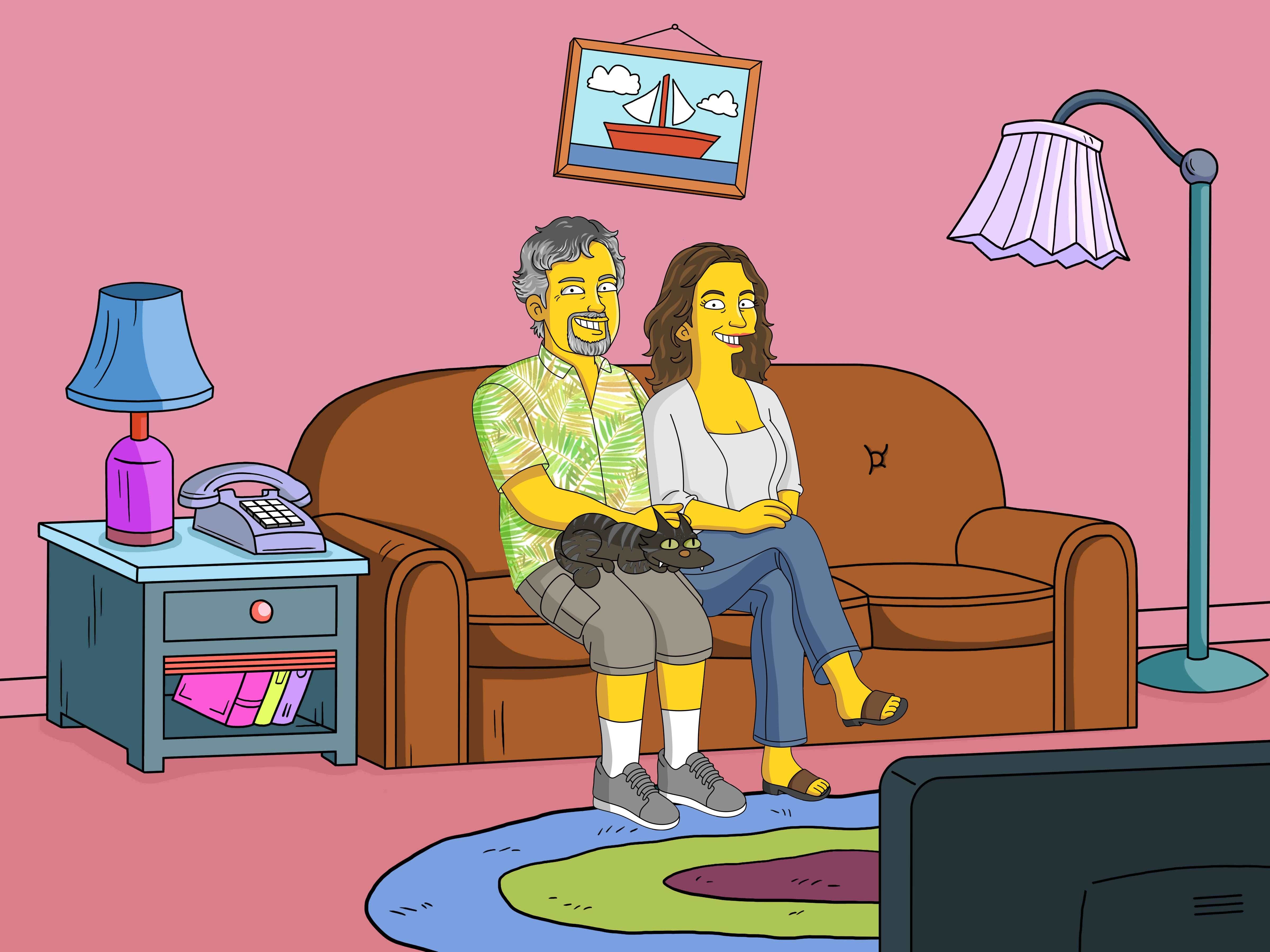 Simpson Portrait Full Body-Sketch Me Cartoon