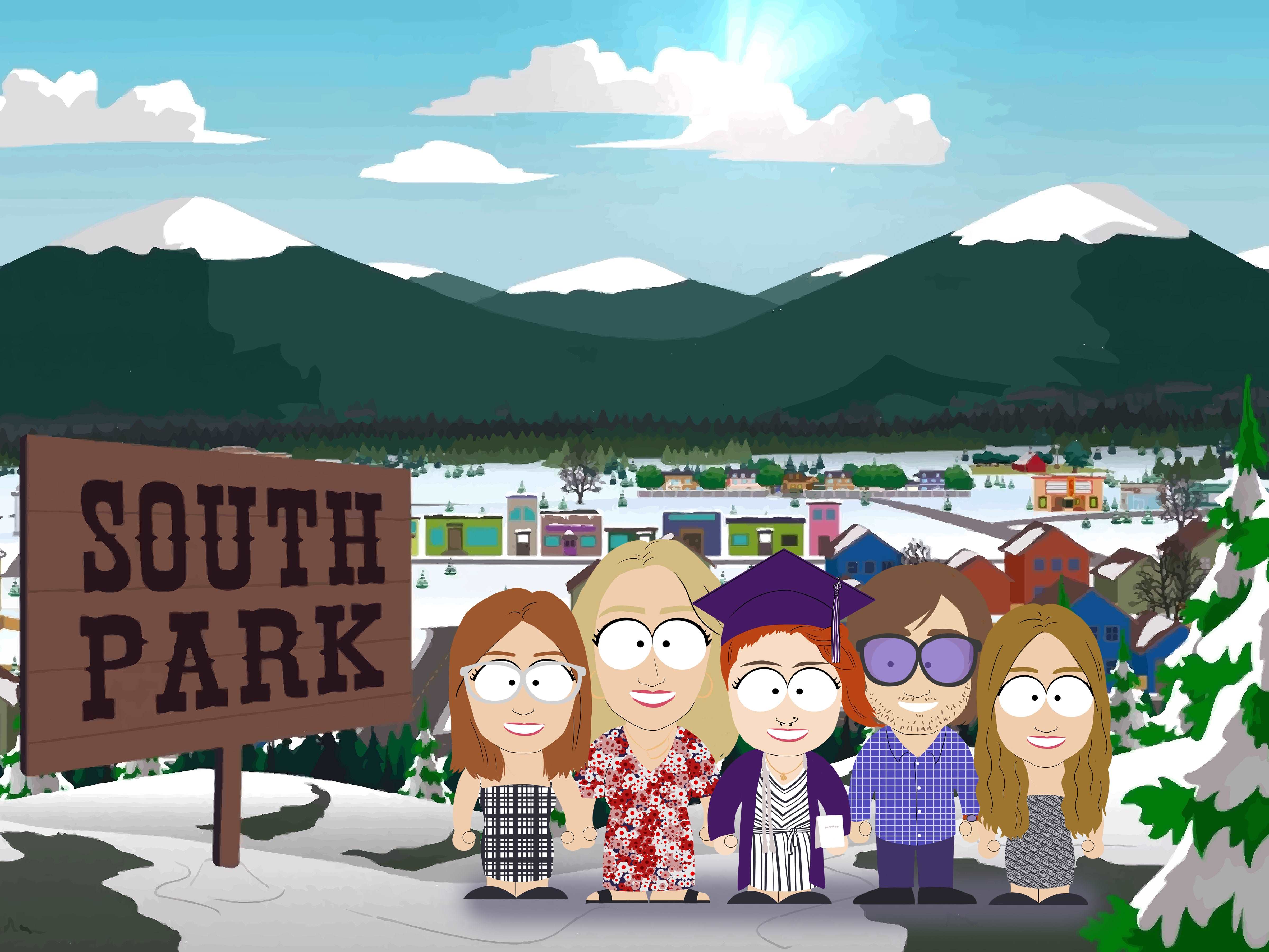 South Park Custom Portrait-Sketch Me Cartoon