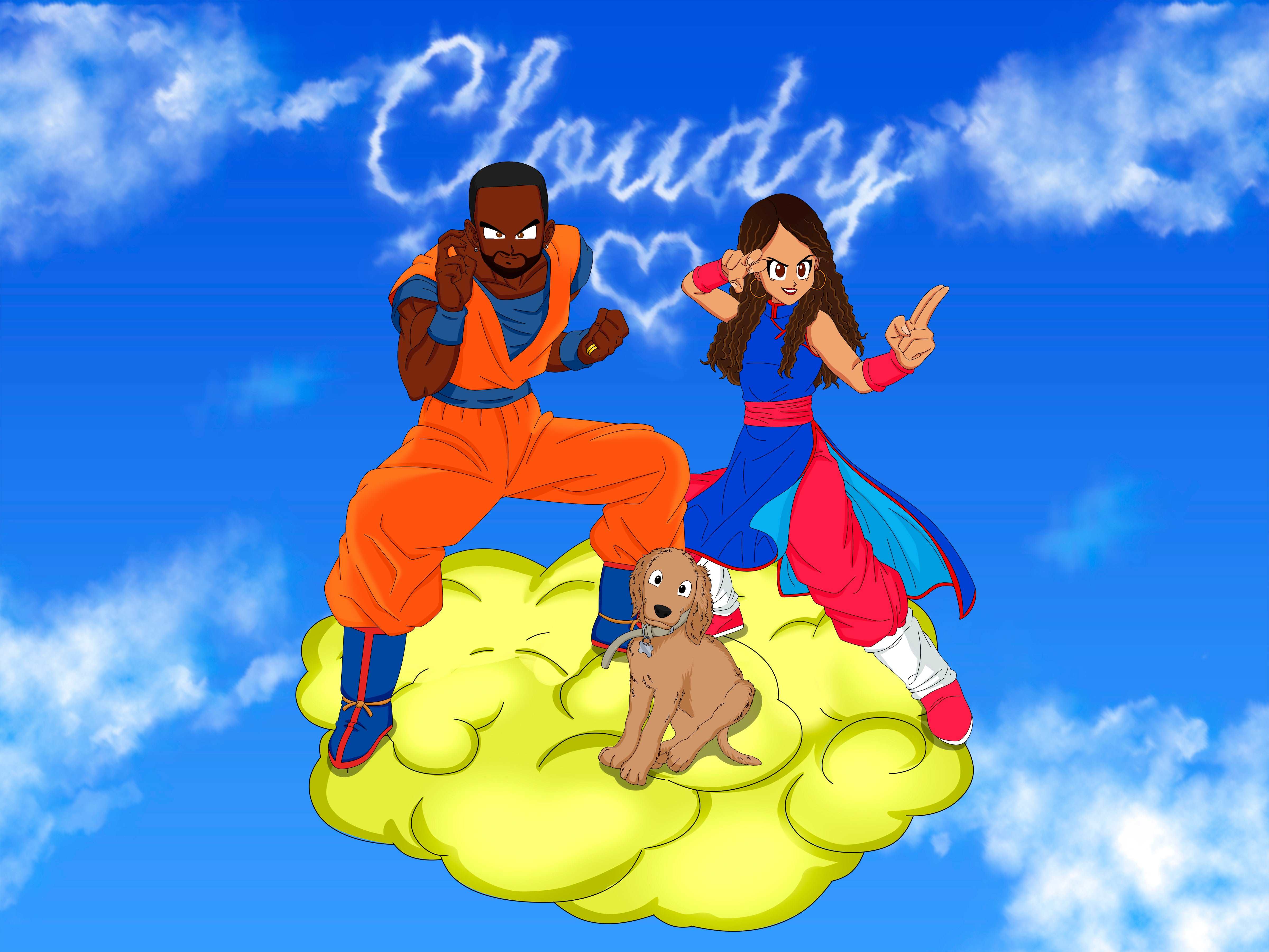 Dragon Ball Z Portrait Full Body-Sketch Me Cartoon