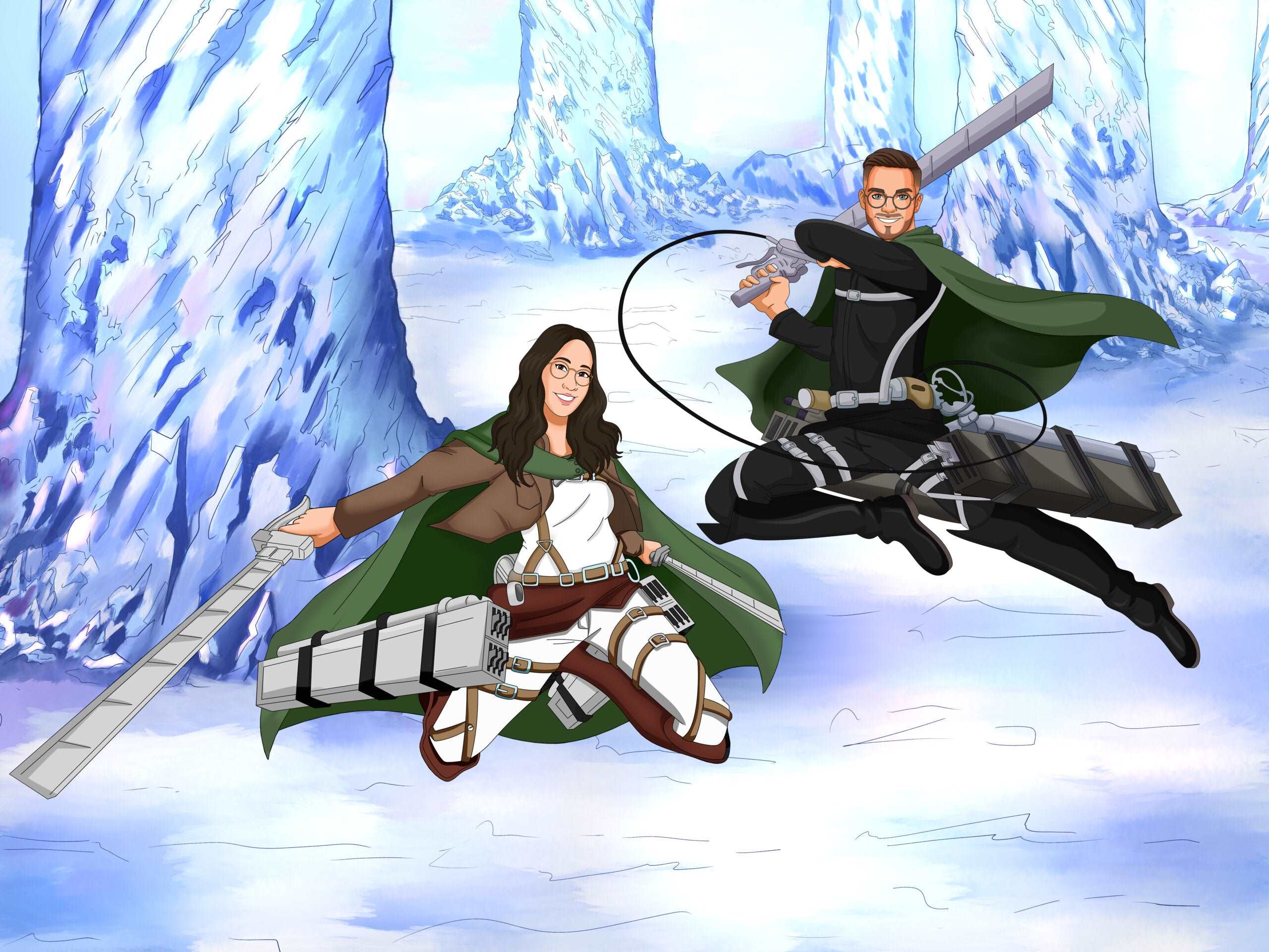 Attack on Titan Portrait-Sketch Me Cartoon