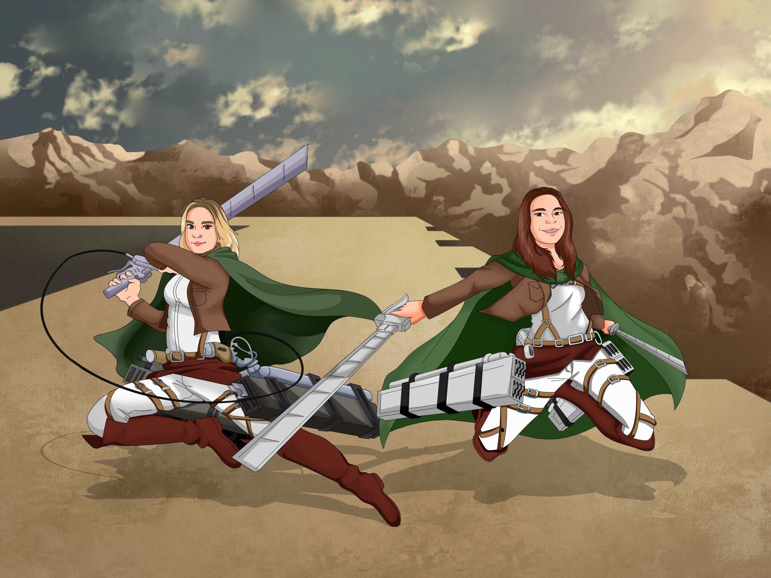 Attack on Titan Portrait-Sketch Me Cartoon