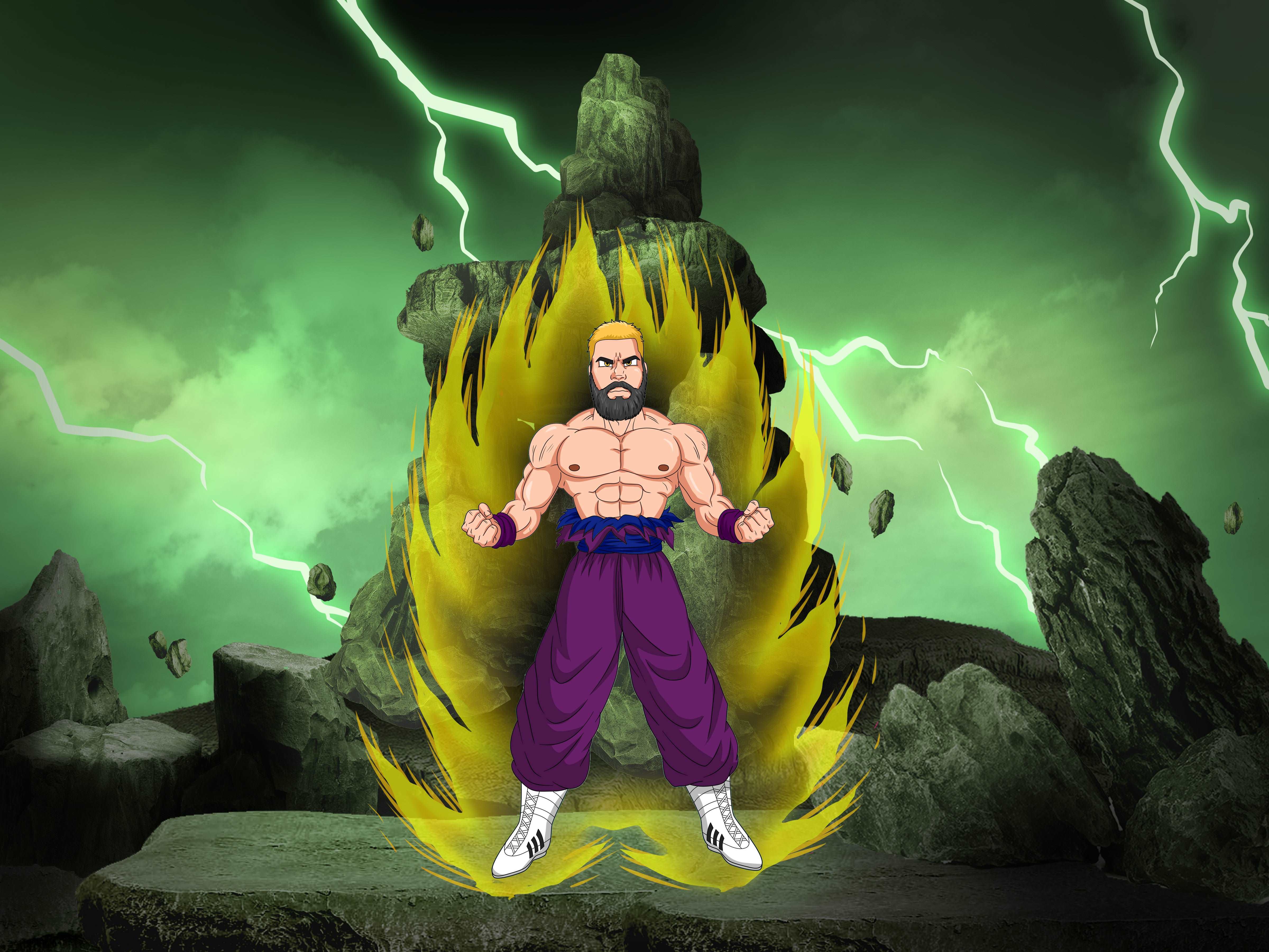 Dragon Ball Z Portrait Full Body-Sketch Me Cartoon