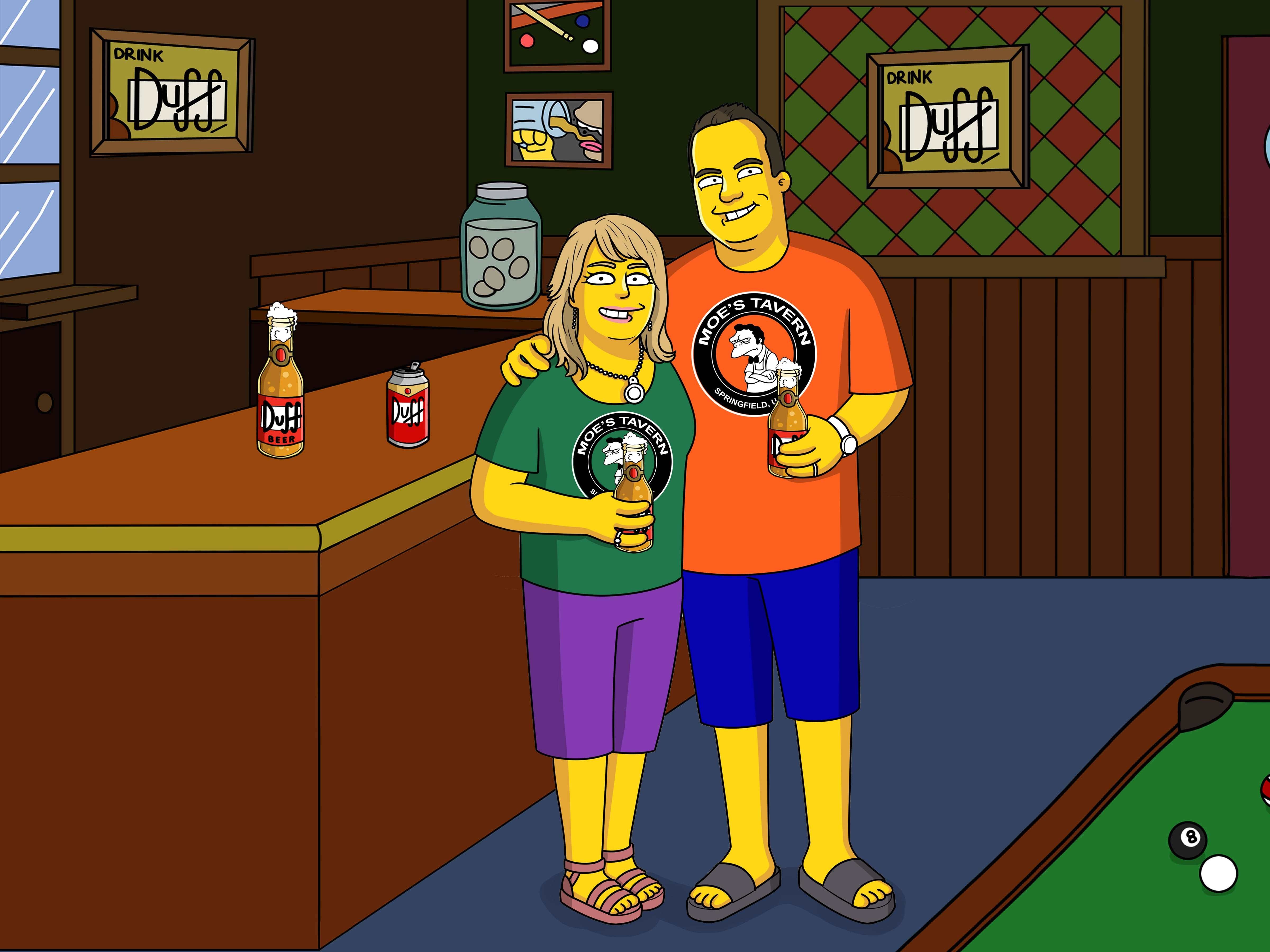 Simpson Portrait Full Body-Sketch Me Cartoon