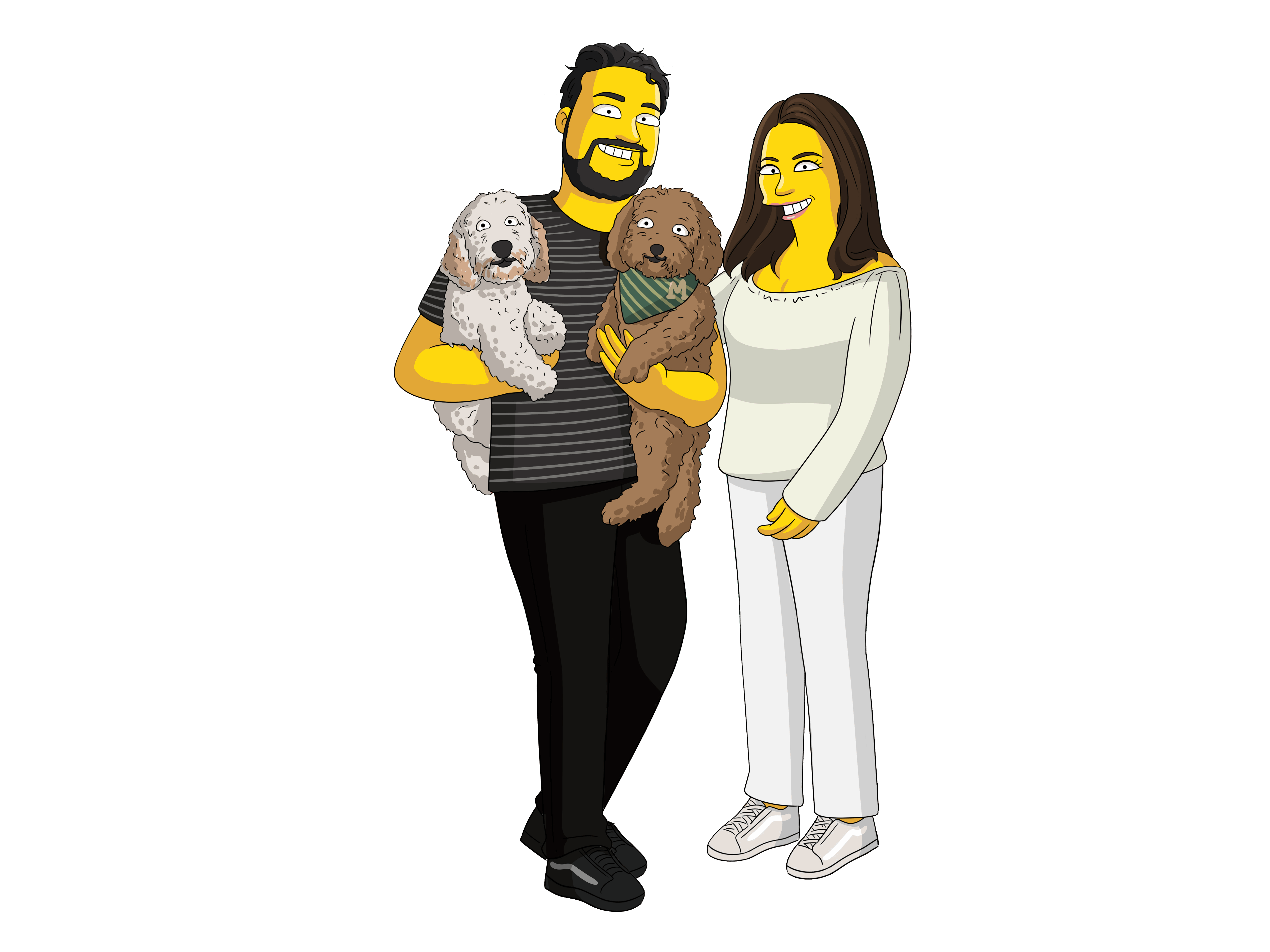 Simpson Portrait Full Body-Sketch Me Cartoon