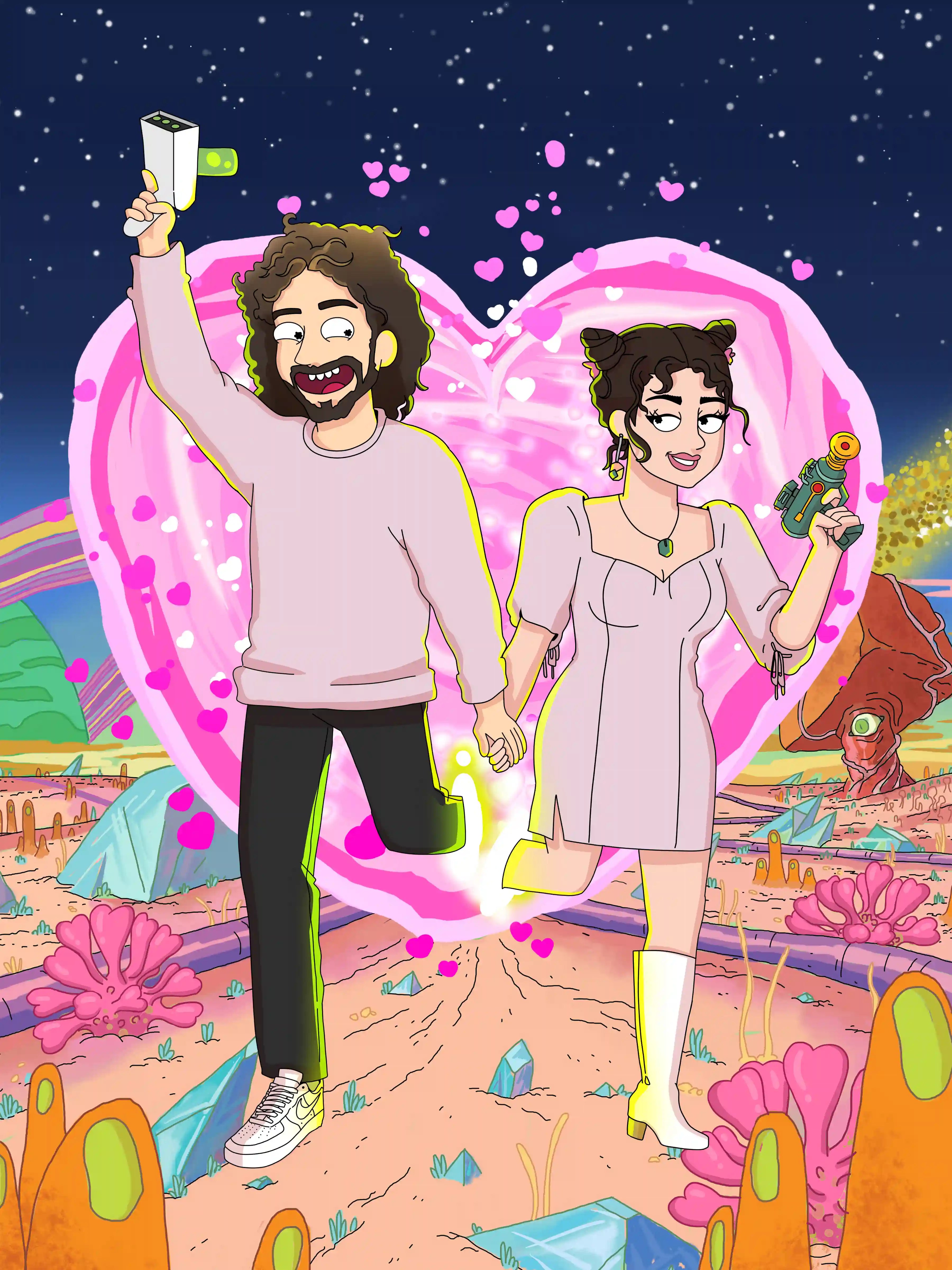 Rick and Morty Custom Portrait