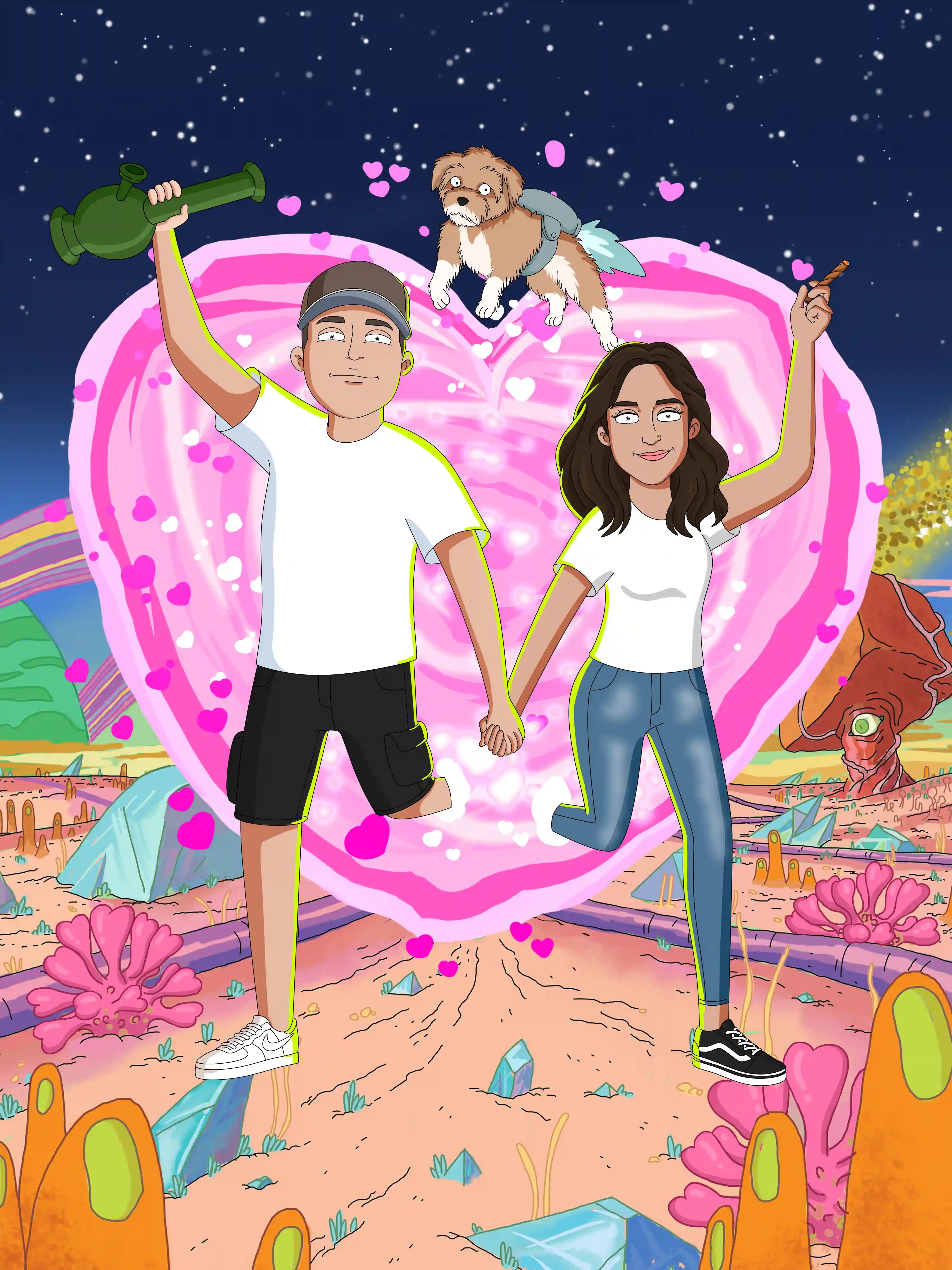 Rick and Morty Custom Portrait