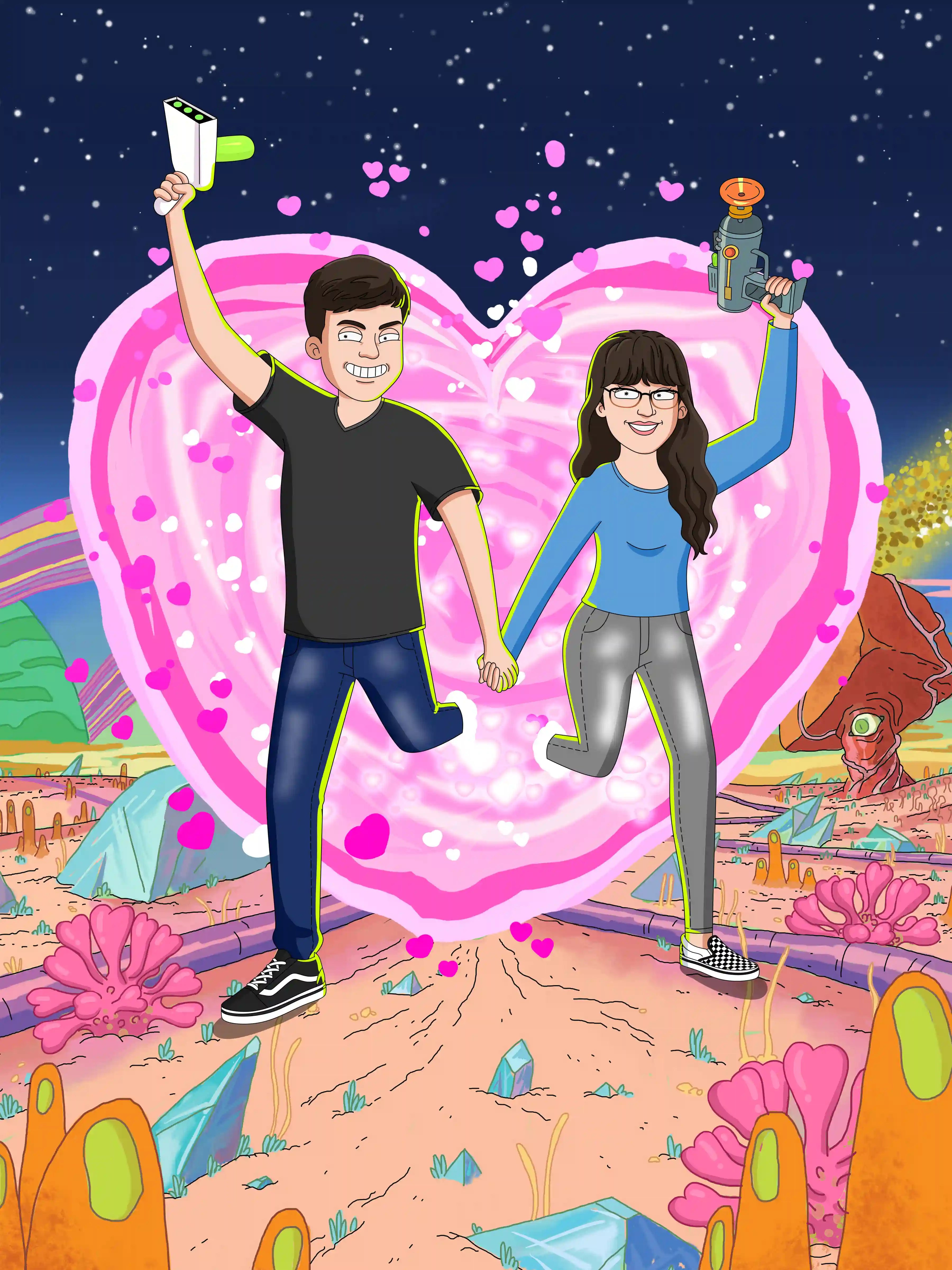 Rick and Morty Custom Portrait