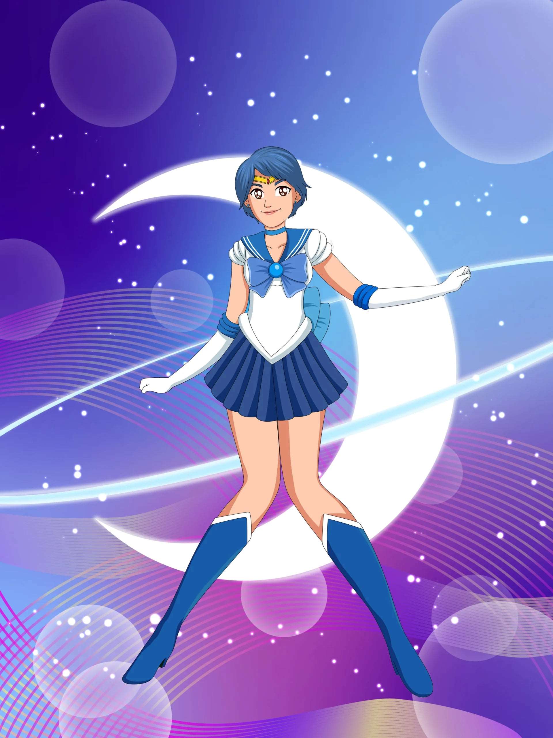 Sailor Moon Custom Portrait-Sketch Me Cartoon