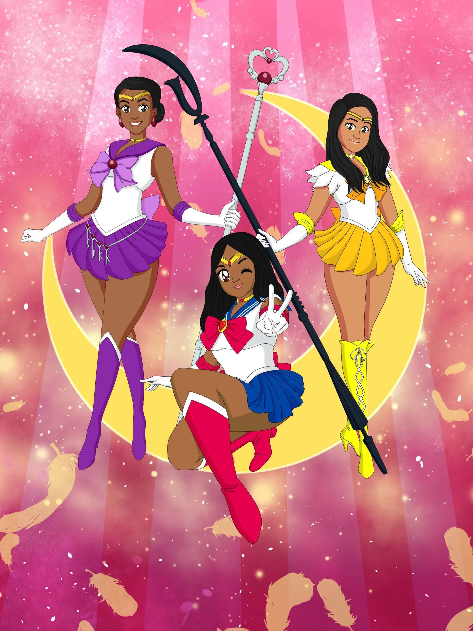 Sailor Moon Custom Portrait-Sketch Me Cartoon