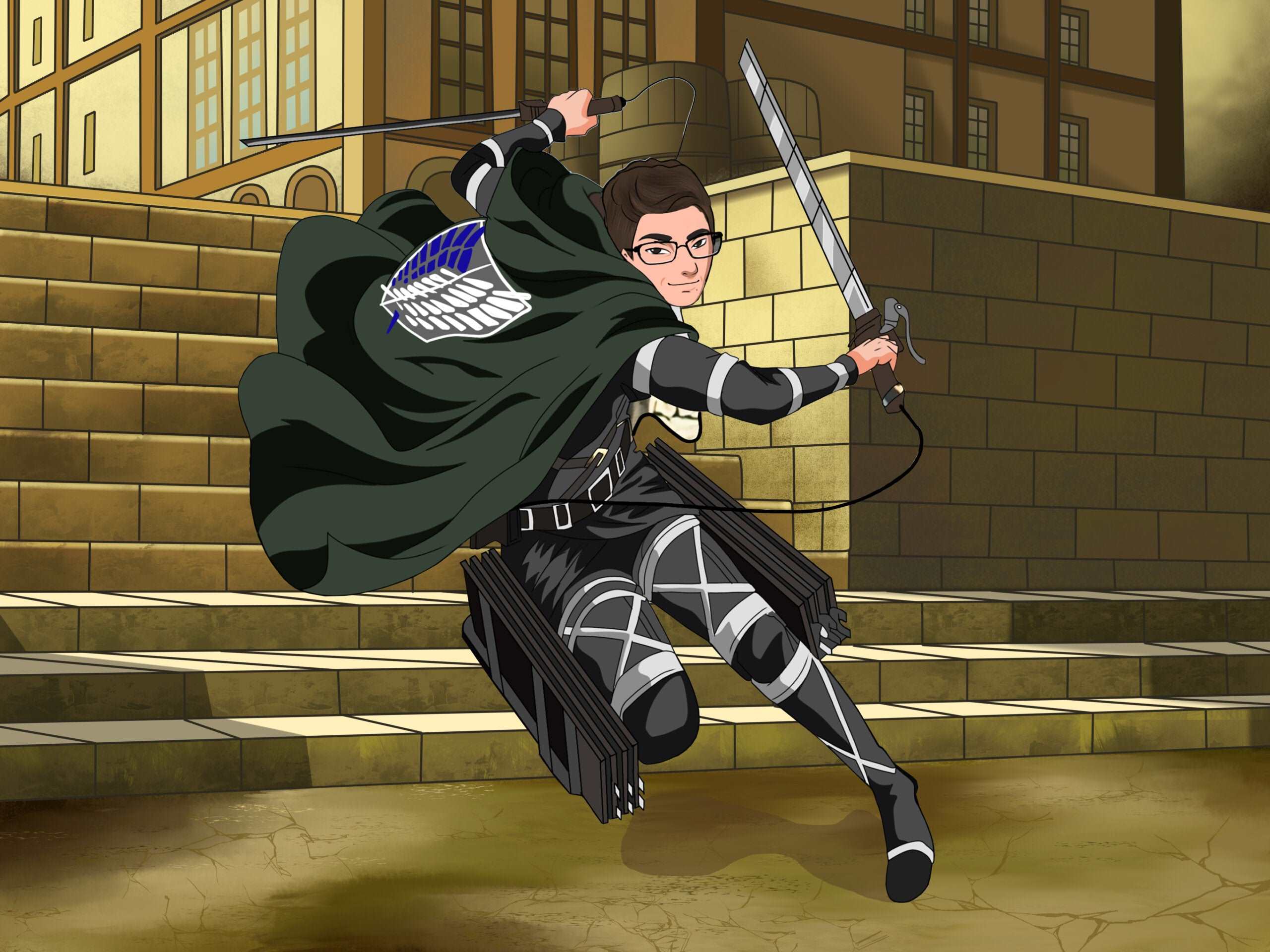 Attack on Titan Portrait-Sketch Me Cartoon