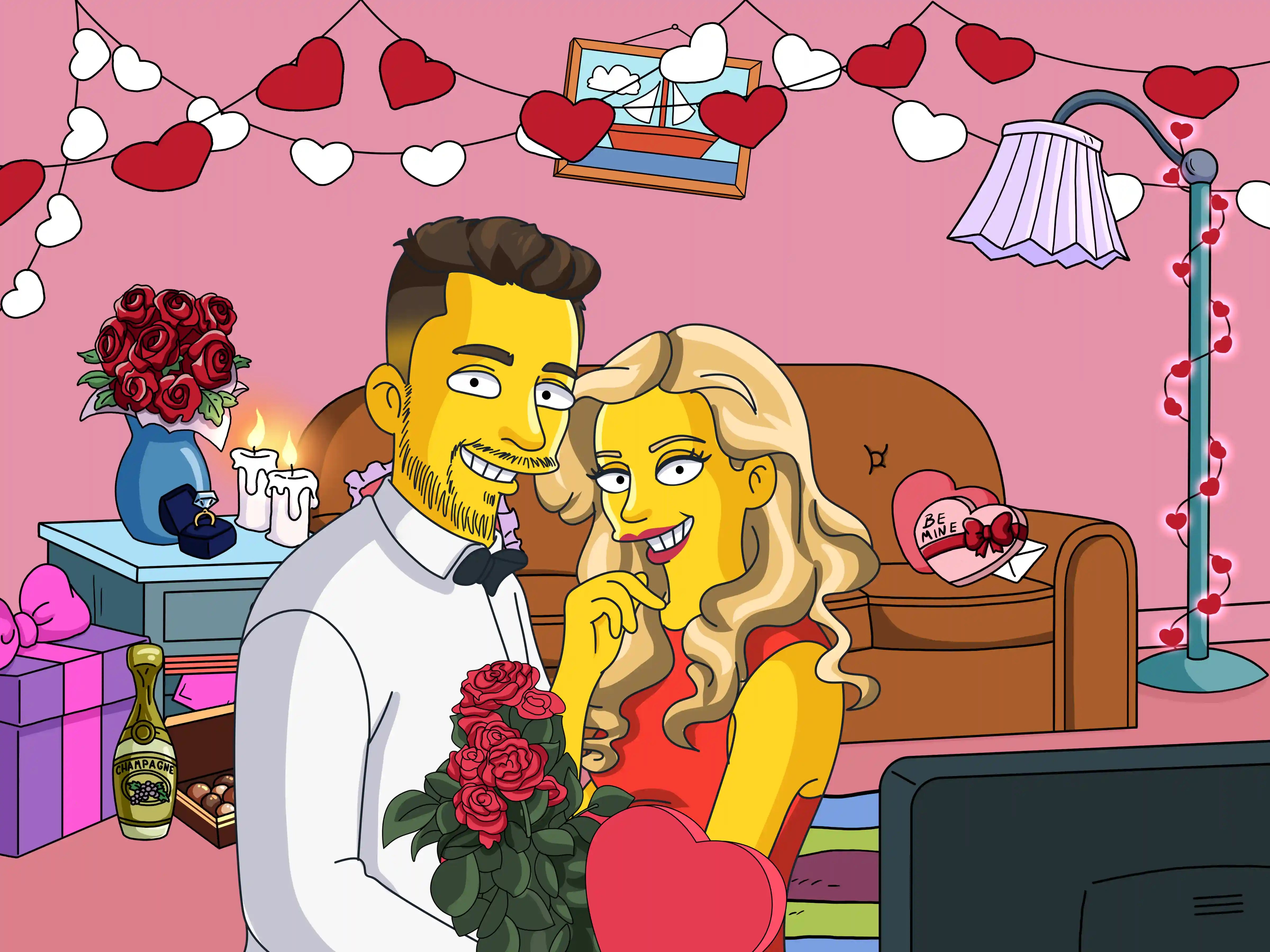 Simpsons Half Body Portrait