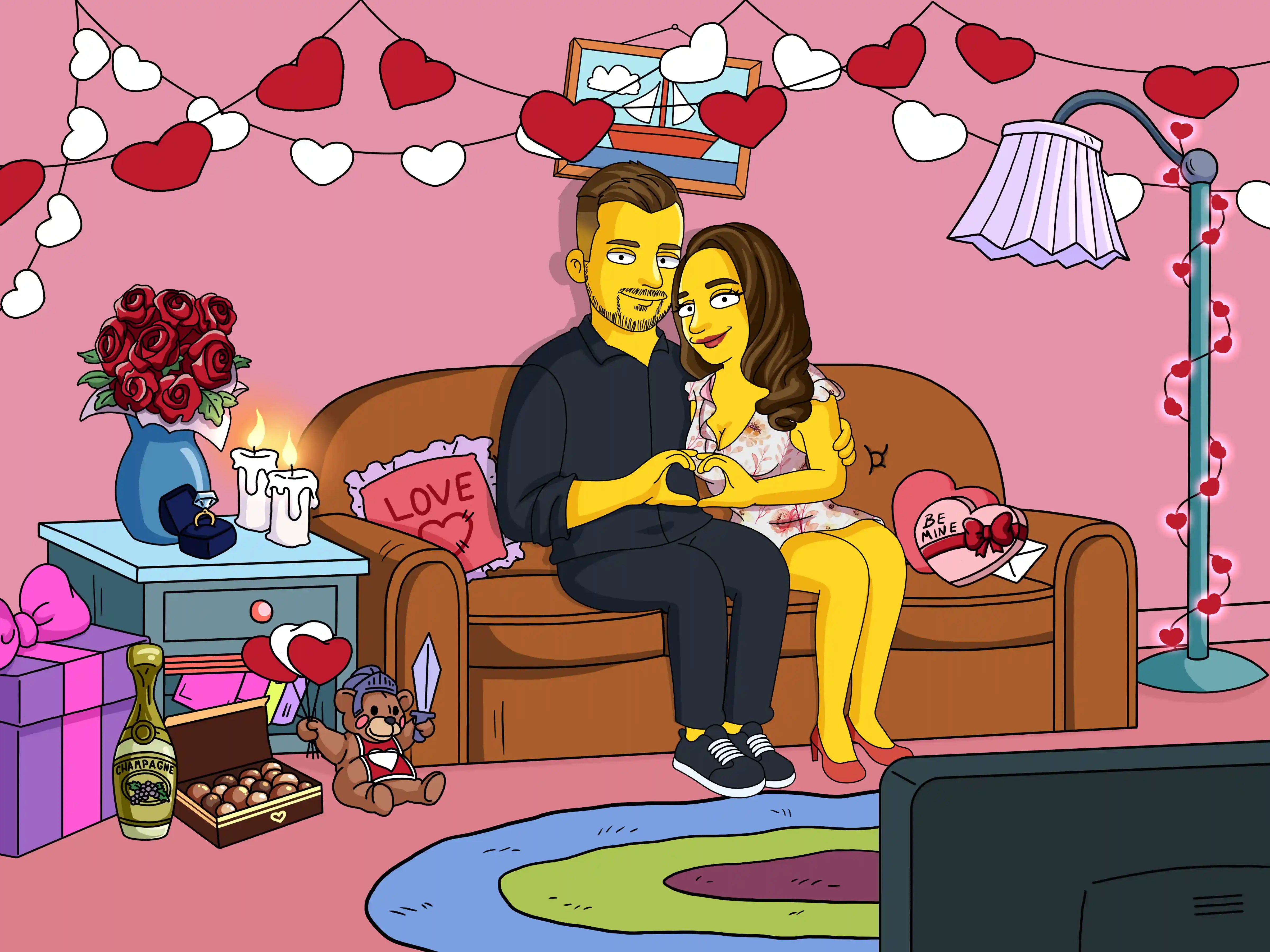 Simpsons Full Body Portrait