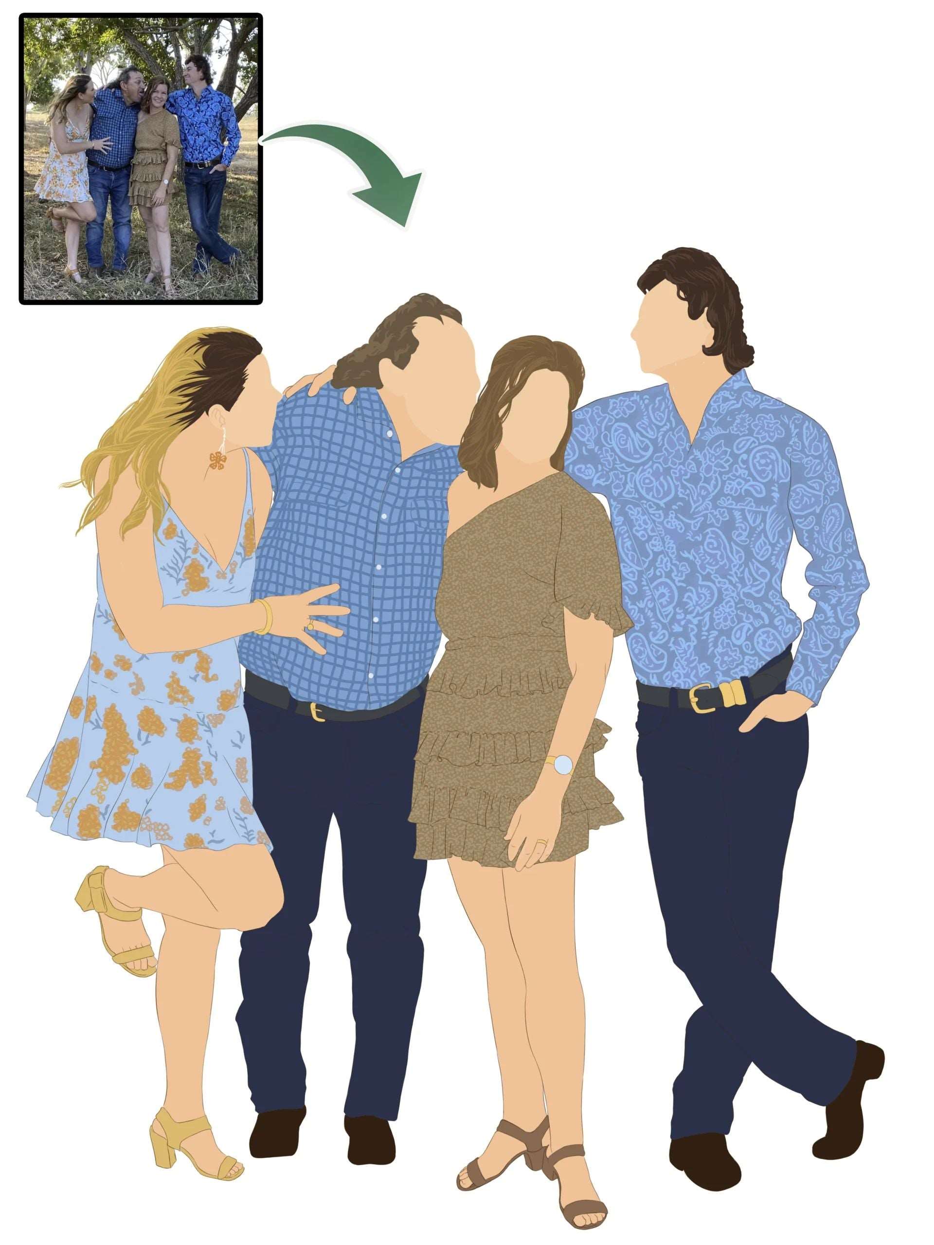 Faceless Portrait-Sketch Me Cartoon