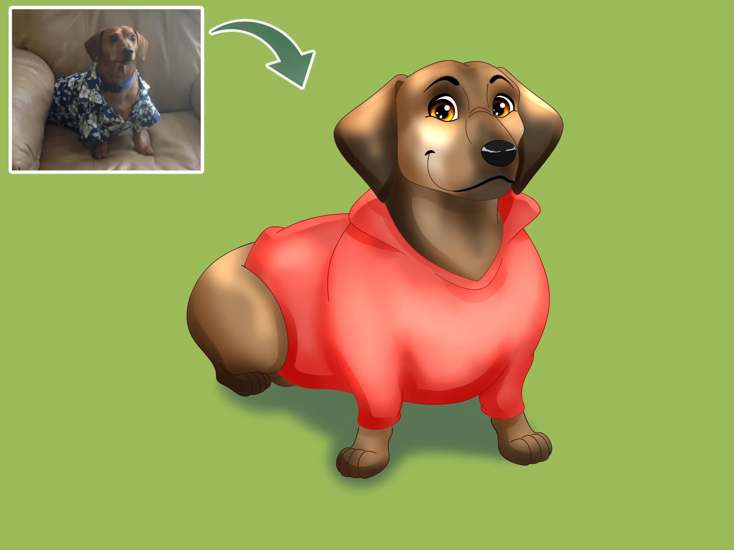 Disney Pet Custom Portrait-Sketch Me Cartoon