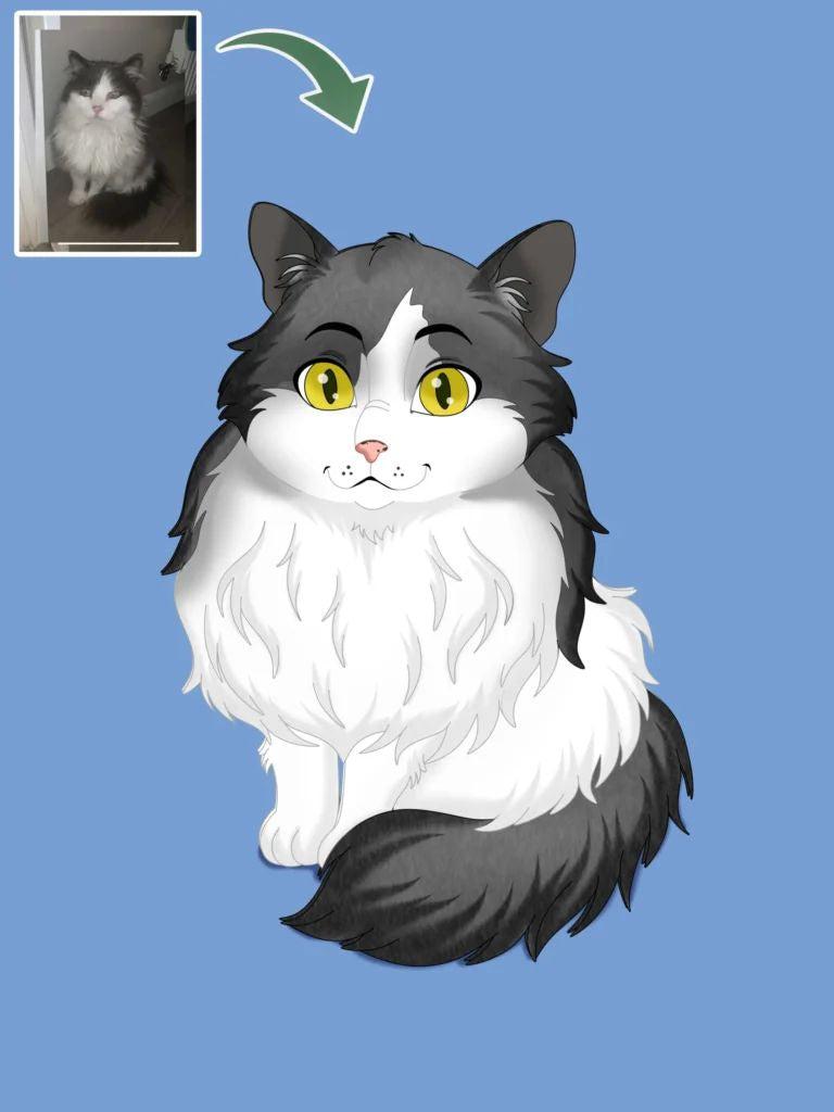 Disney Pet Custom Portrait-Sketch Me Cartoon