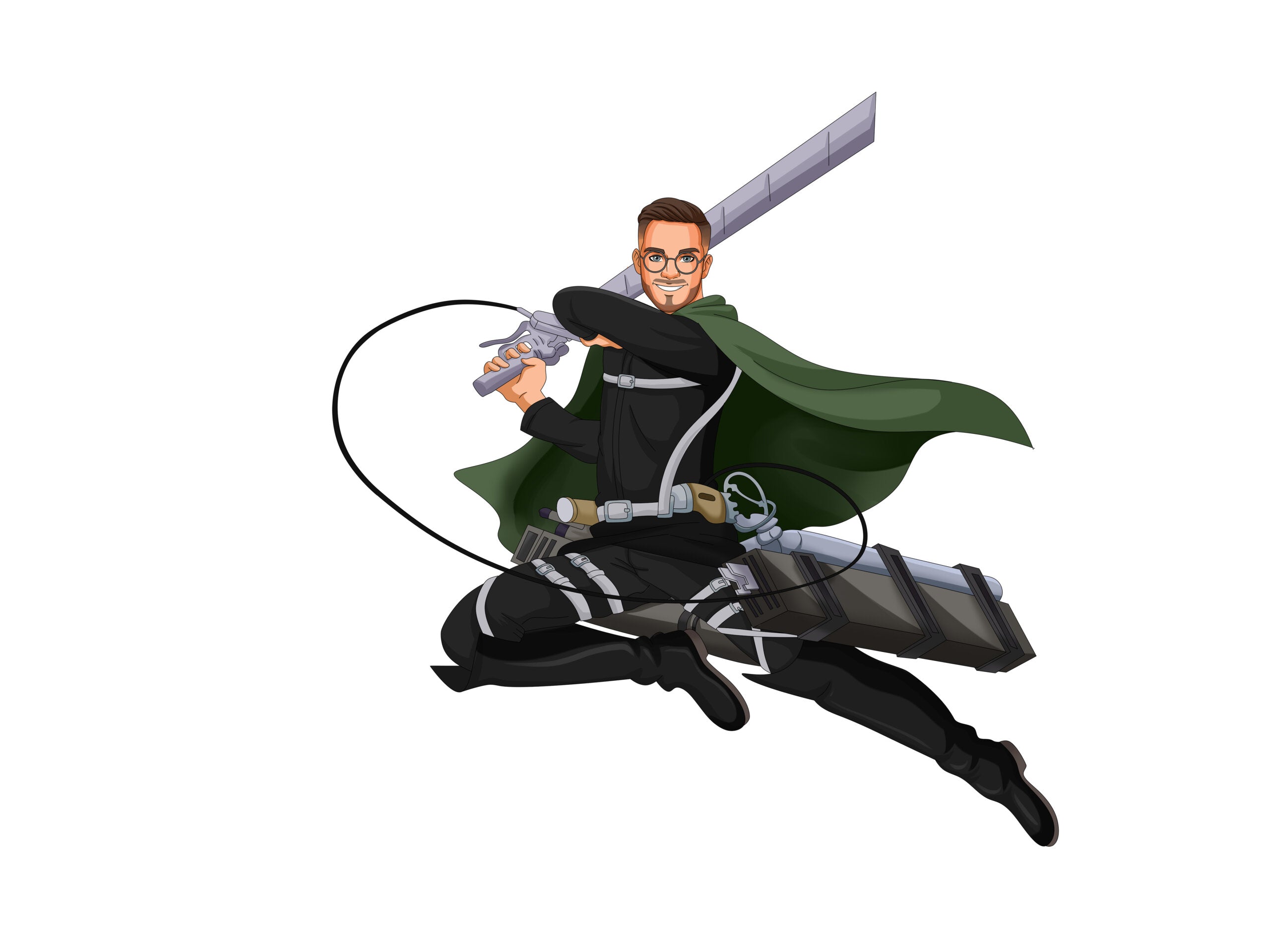 Attack on Titan Portrait-Sketch Me Cartoon