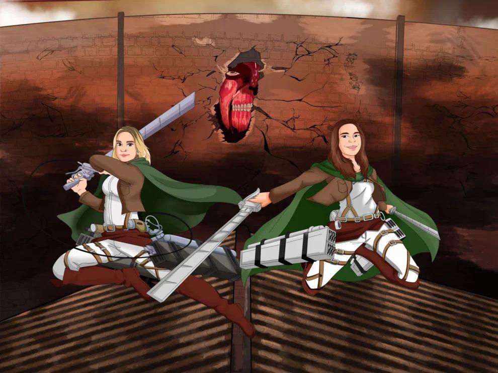 Attack on Titan Portrait-Sketch Me Cartoon