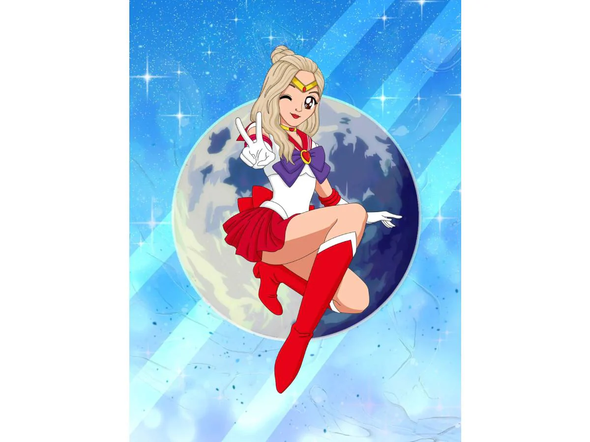 Transform Your Memories with Sailor Moon Custom Portraits from Sketch Me Cartoon - Sketch Me Cartoon