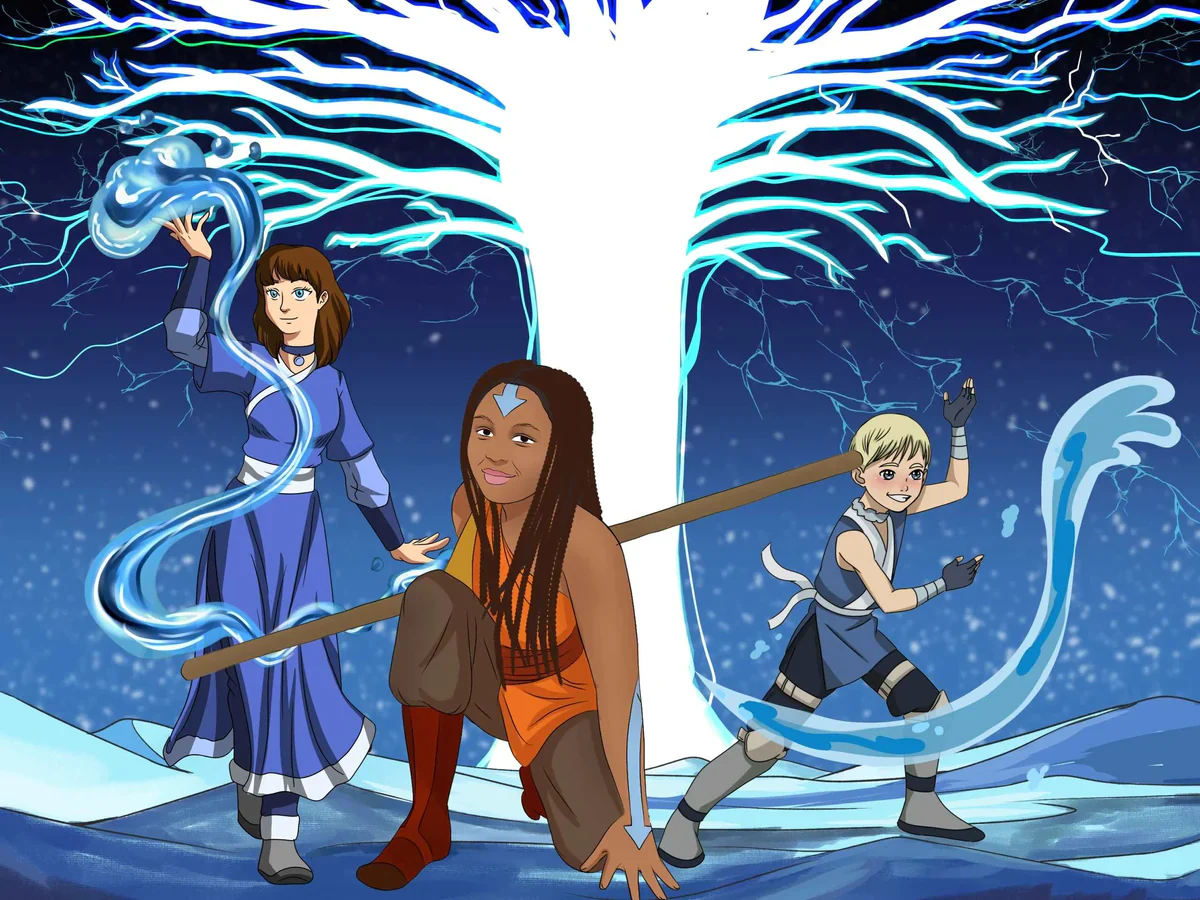 Your Elemental Essence with Sketch Me Cartoon - Avatar The Last Airbender Custom Portraits - Sketch Me Cartoon